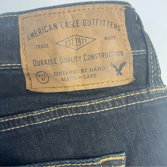 NWT American Eagle Outfitters Slim 40W X 34L Extreme Flex Denim Dark Blue Jeans - Picture 15 of 16